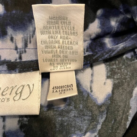 Zenergy by Chico's Blue 3/4 Sleeve Jacket Size 3 - Picture 8 of 8